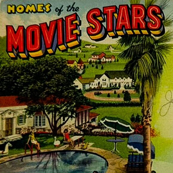 Vintage 1940 Postcard Folder Homes of the Movie Stars Hollywood Los Angeles - Picture 2 of 8